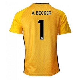 Liverpool Fodboldtrøjer A.Becker 1 Målmand Udebanesæt 2020/21 Kort ærmer